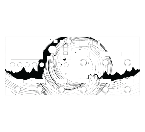 FM9 acrylic screen protector with custom design engrave cyclone mountain