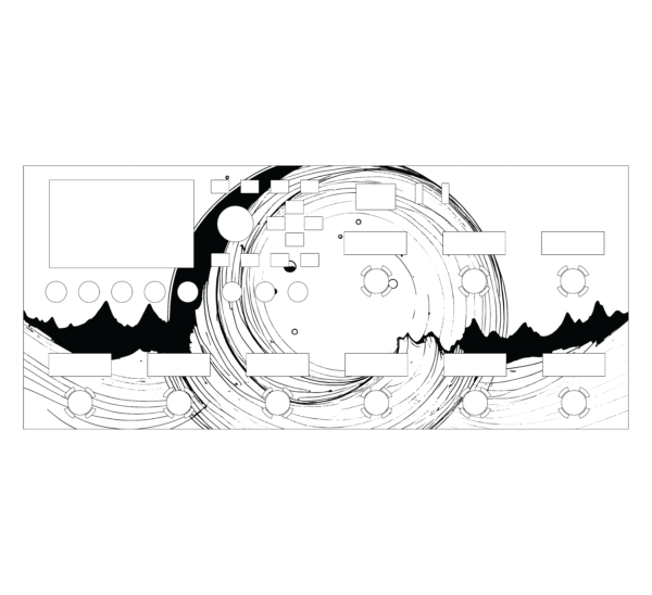 FM9 acrylic screen protector with custom design engrave cyclone mountain